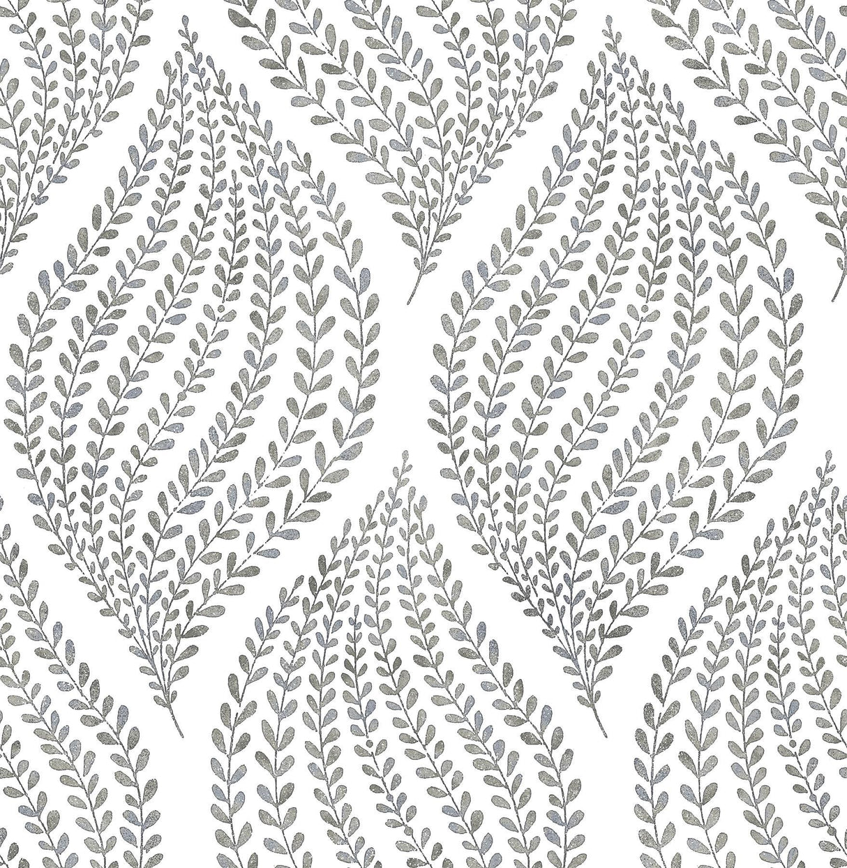 A-Street Prints Arboretum Fog Leaves Wallpaper