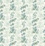 A-Street Prints Charlise Teal Floral Stripe Wallpaper