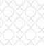 A-Street Prints Desiree White Quatrefoil Wallpaper