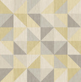 A-Street Prints Puzzle Geometric Yellow Wallpaper