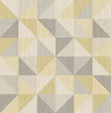 A-Street Prints Puzzle Yellow Geometric Wallpaper