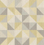 A-Street Prints Puzzle Yellow Geometric Wallpaper