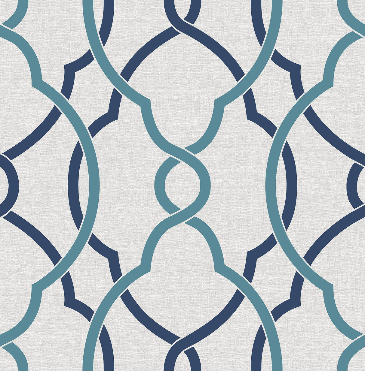 A-Street Prints Sausalito Navy Lattice Wallpaper