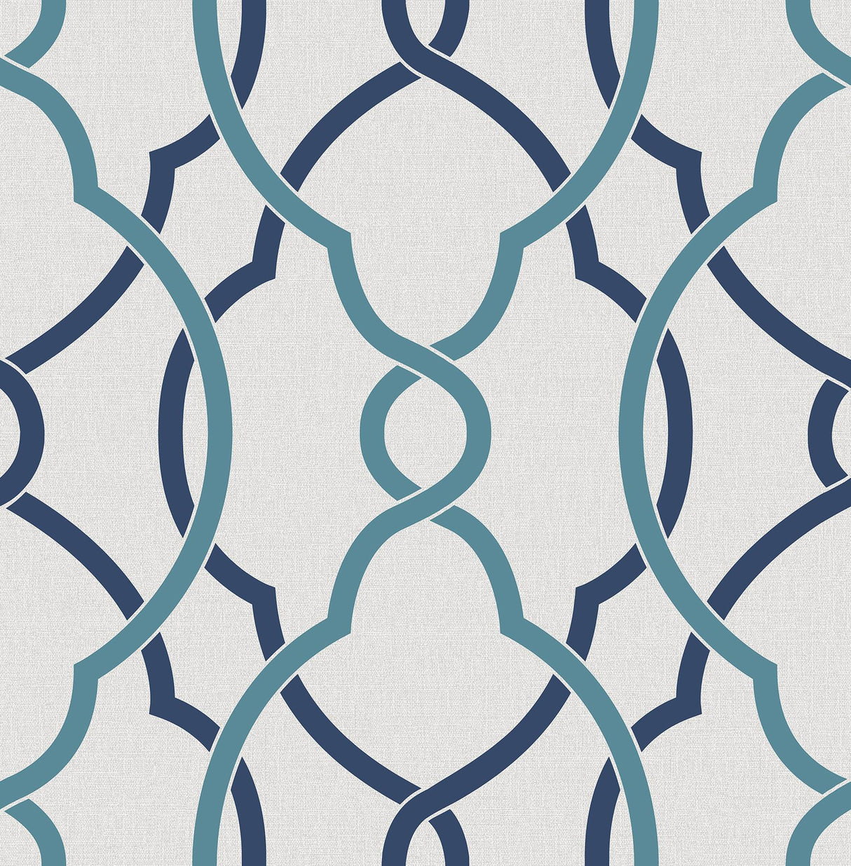 A-Street Prints Sausalito Lattice Navy Wallpaper