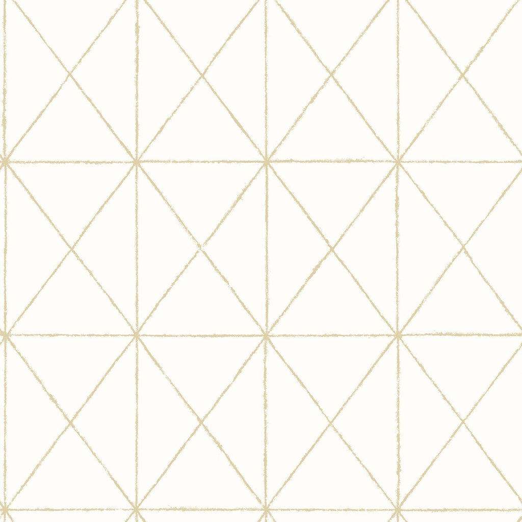 A-Street Prints Intersection Gold Geometric Wallpaper