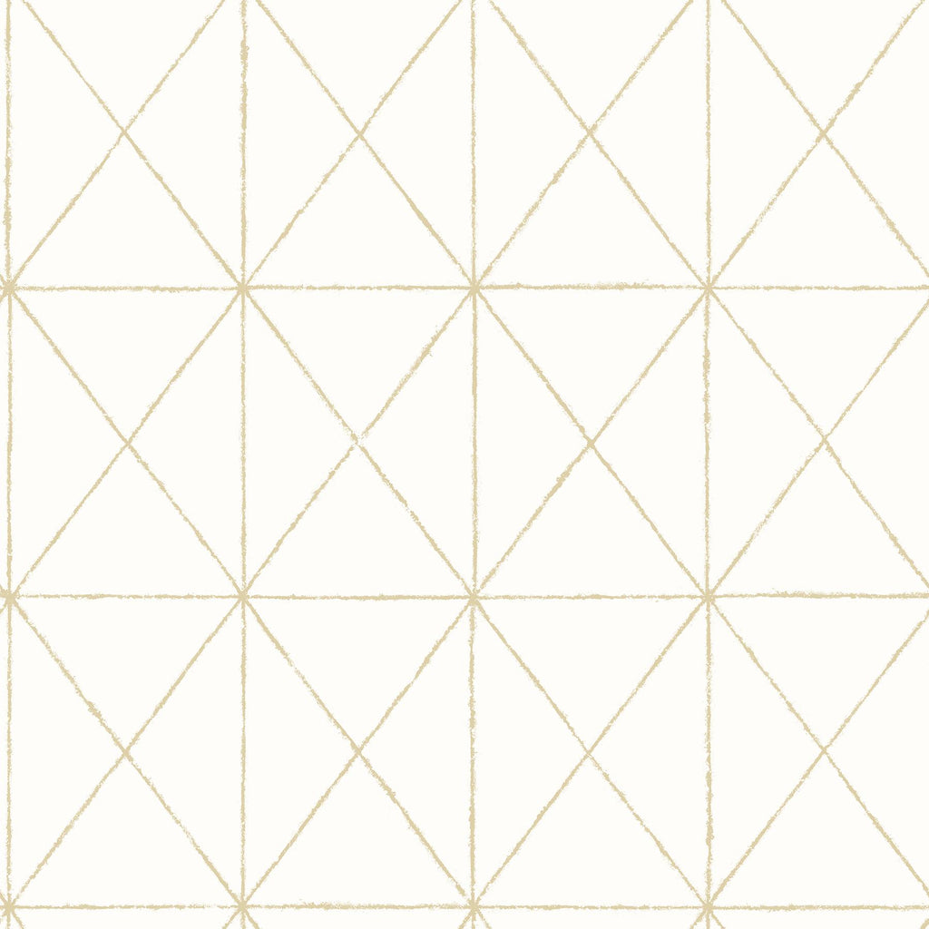 A-Street Prints Intersection Geometric Gold Wallpaper
