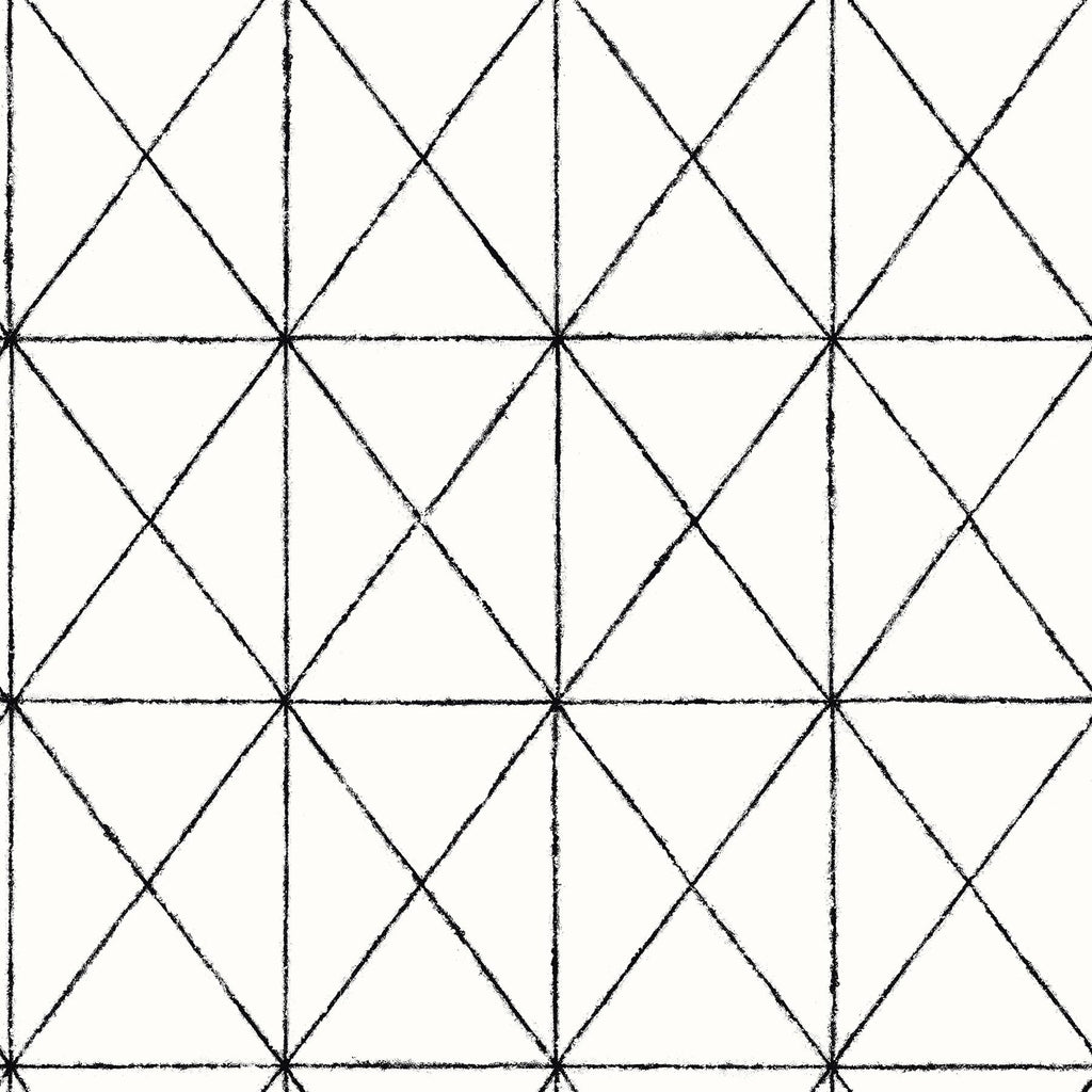 A-Street Prints Intersection Geometric Black Wallpaper