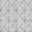 A-Street Prints Intersection Silver Geometric Wallpaper