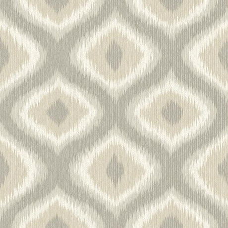 A-Street Prints Abra Taupe Ogee Wallpaper