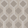 A-Street Prints Linkage Brown Trellis Wallpaper