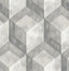 A-Street Prints Rustic Wood Tile Ash Geometric Wallpaper