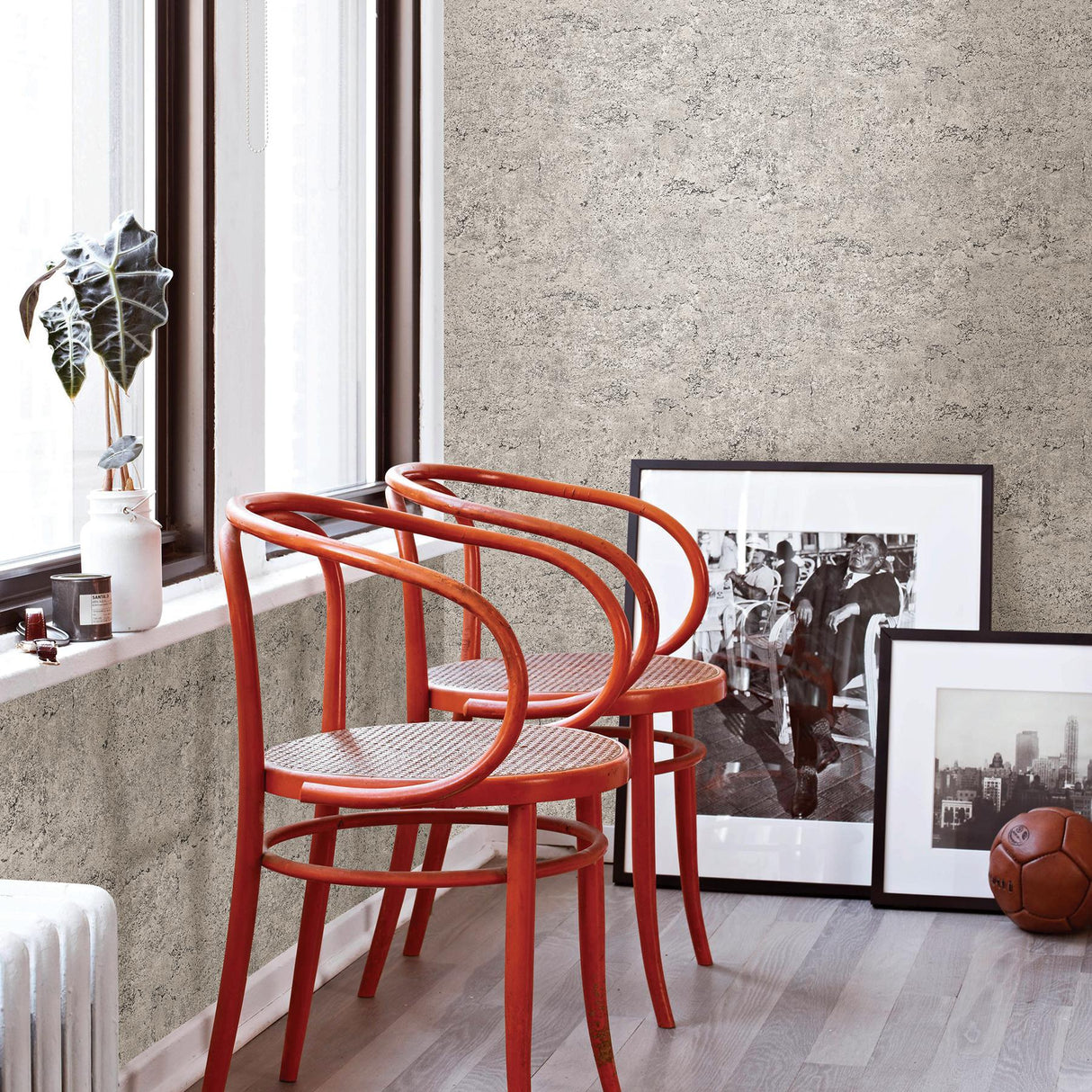 A-Street Prints Concrete Rough Taupe Industrial Wallpaper