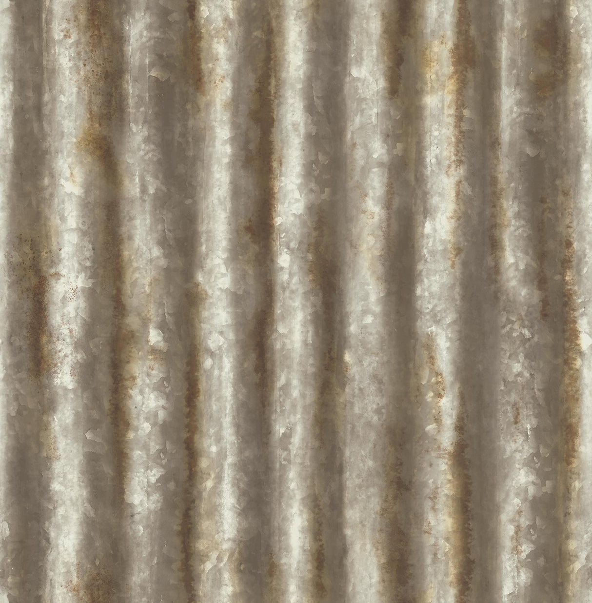 A-Street Prints Corrugated Metal Industrial Texture Rust Wallpaper