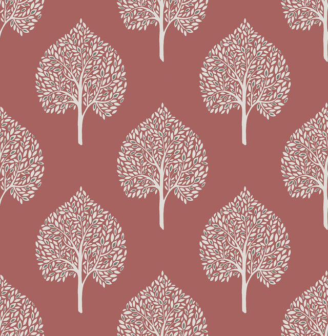 A-Street Prints Grove Coral Tree Wallpaper
