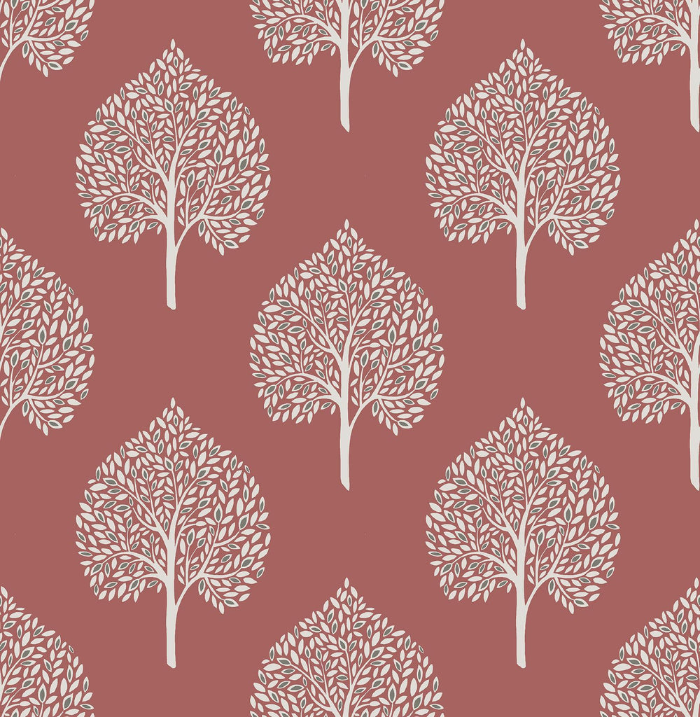 A-Street Prints Grove Coral Tree Wallpaper