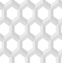 A-Street Prints Hex Grey Geometric Wallpaper