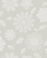 A-Street Prints Panache Taupe Floral Wallpaper