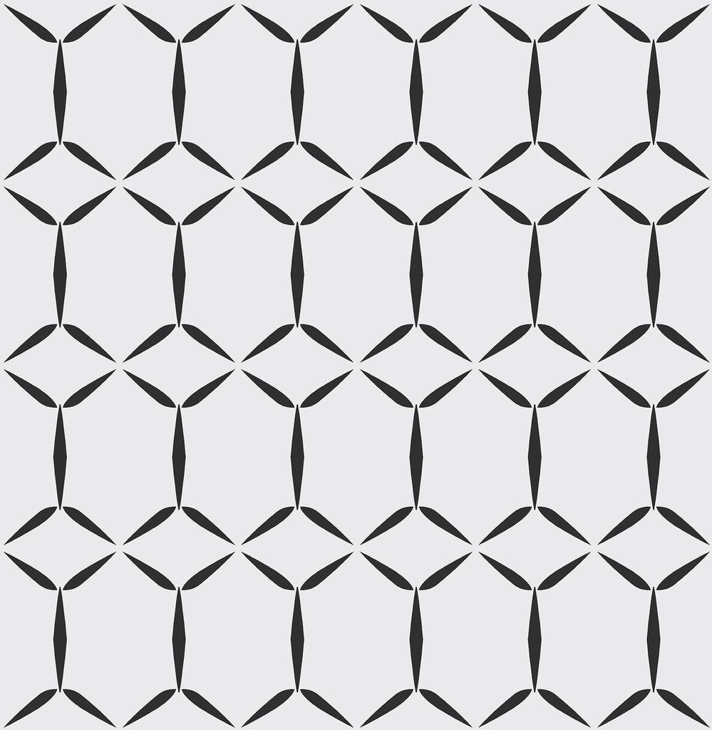 A-Street Prints Fusion Geometric White Wallpaper