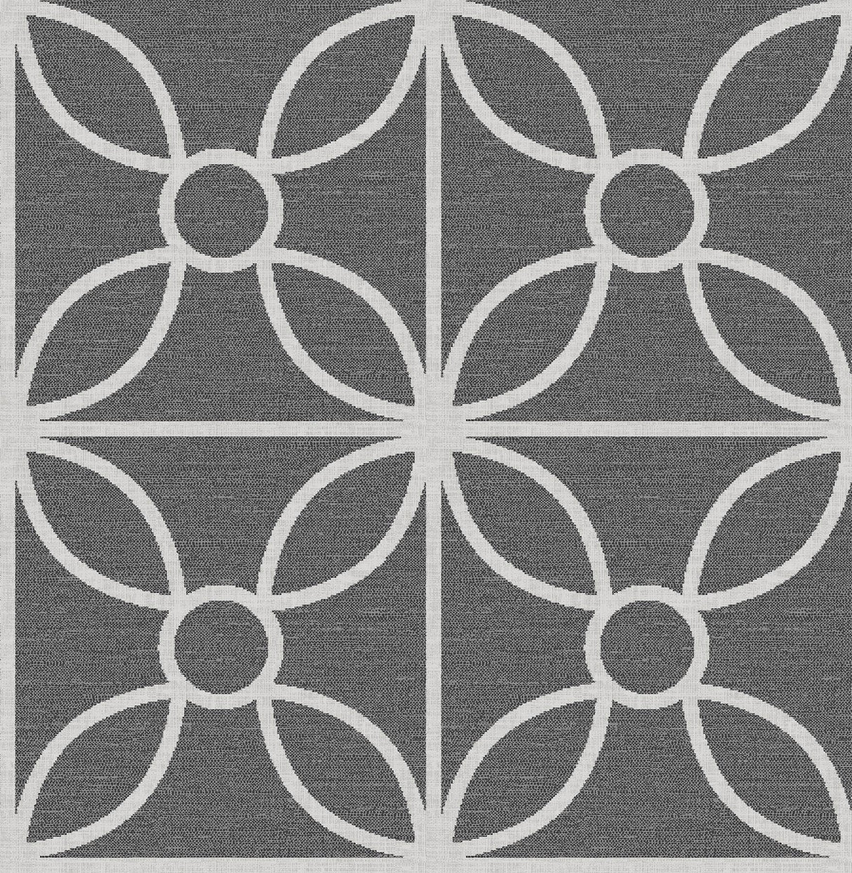 A-Street Prints Savvy Geometric Black Wallpaper