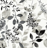 A-Street Prints Gossamer Black Botanical Wallpaper
