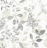 A-Street Prints Gossamer Grey Botanical Wallpaper