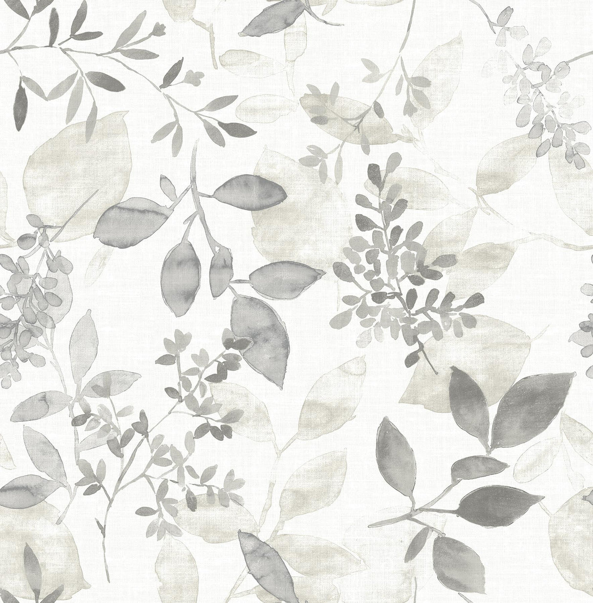 A-Street Prints Gossamer Botanical Grey Wallpaper
