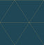 A-Street Prints Twilight Teal Geometric Wallpaper