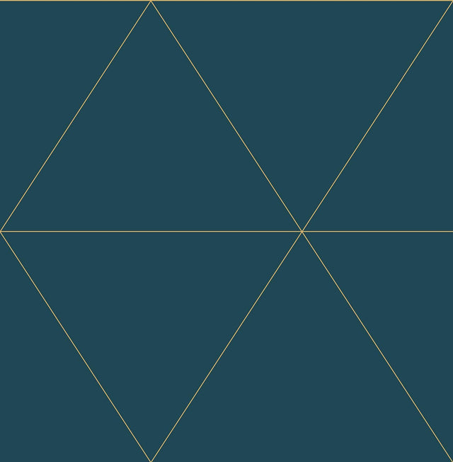 A-Street Prints Twilight Teal Geometric Wallpaper