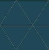 A-Street Prints Twilight Geometric Teal Wallpaper