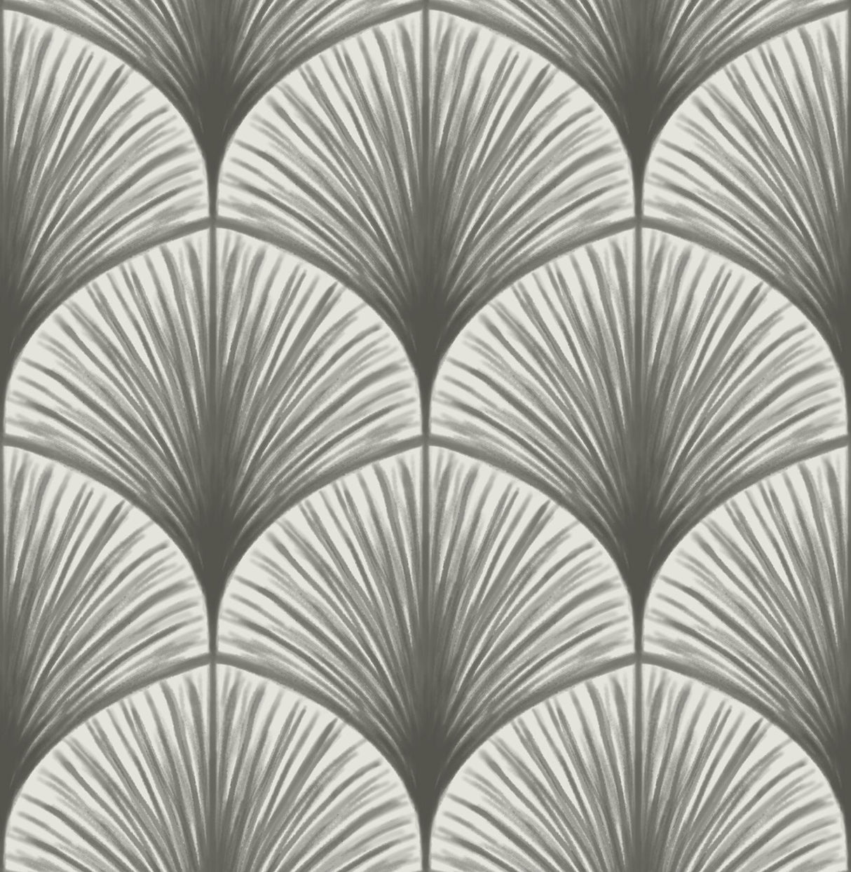 A-Street Prints Dusk Frond Grey Wallpaper