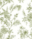 A-Street Prints Jessamine Green Floral Trail Wallpaper