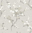 A-Street Prints Bliss Taupe Blossom Wallpaper