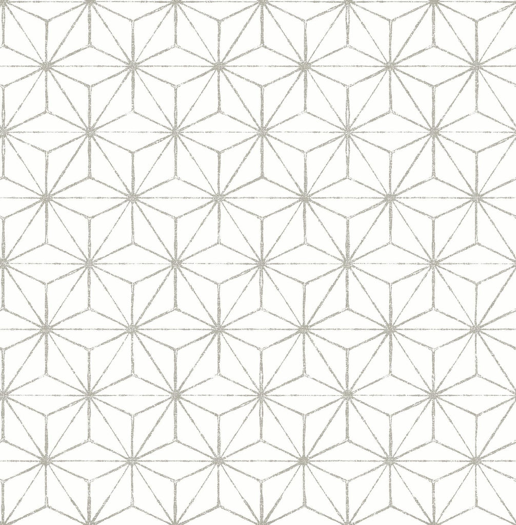 A-Street Prints Orion Grey Geometric Wallpaper