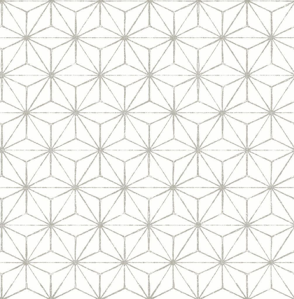 A-Street Prints Orion Geometric Grey Wallpaper