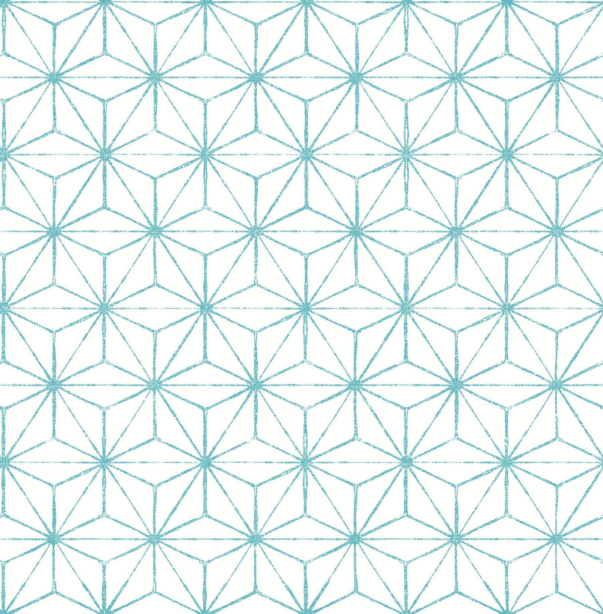 A-Street Prints Orion Geometric Turquoise Wallpaper