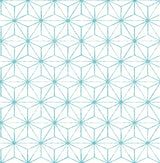 A-Street Prints Orion Geometric Turquoise Wallpaper