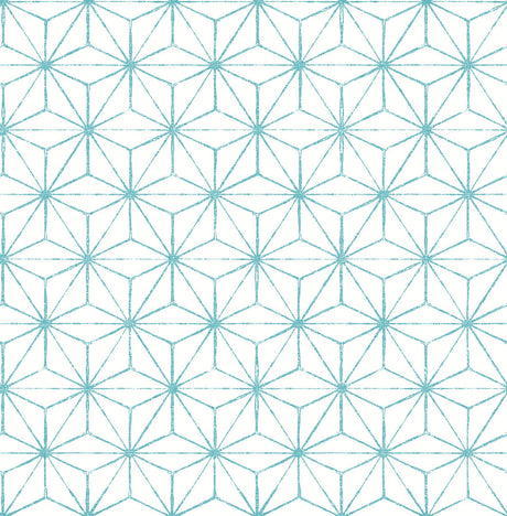 A-Street Prints Orion Geometric Turquoise Wallpaper