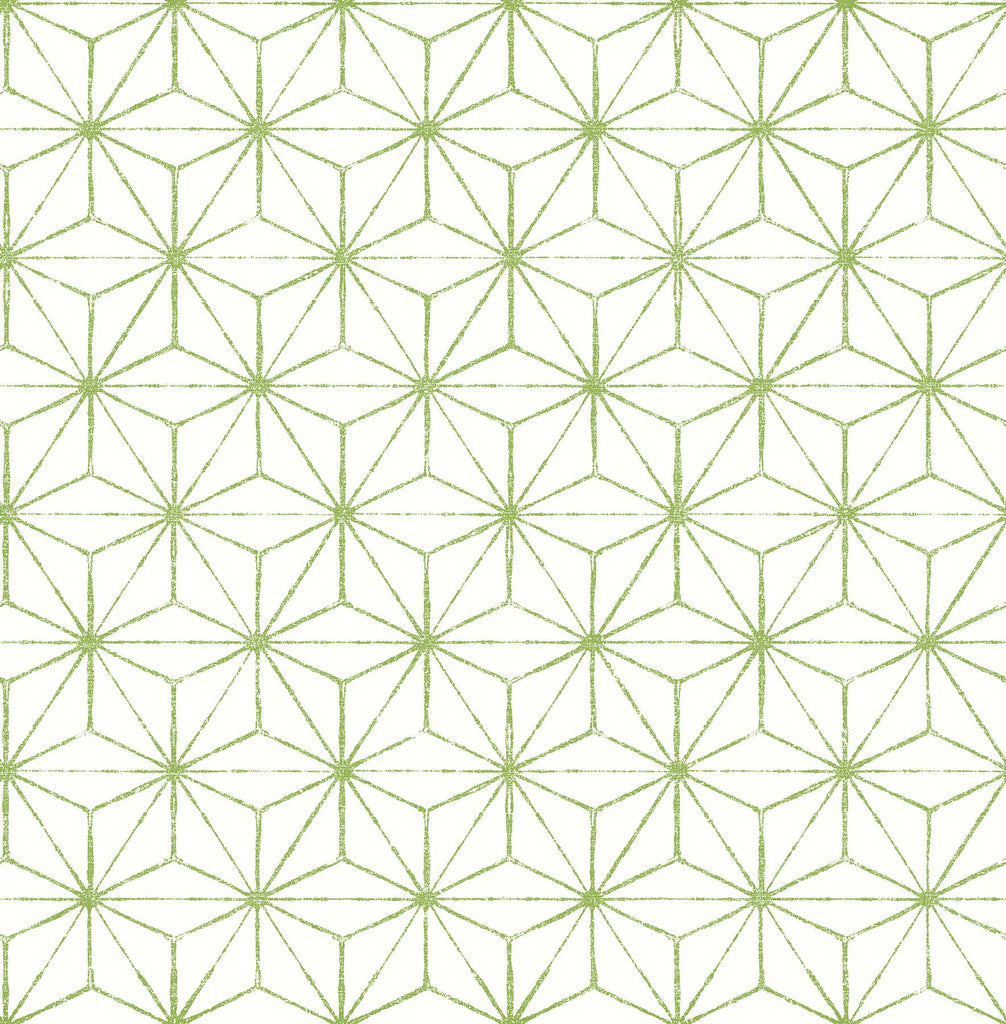 A-Street Prints Orion Geometric Green Wallpaper