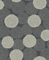 A-Street Prints Blithe Charcoal Floral Wallpaper