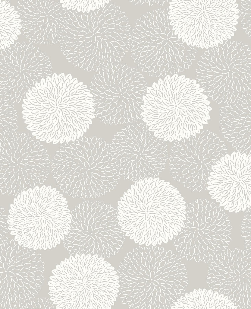 A-Street Prints Blithe Taupe Floral Wallpaper