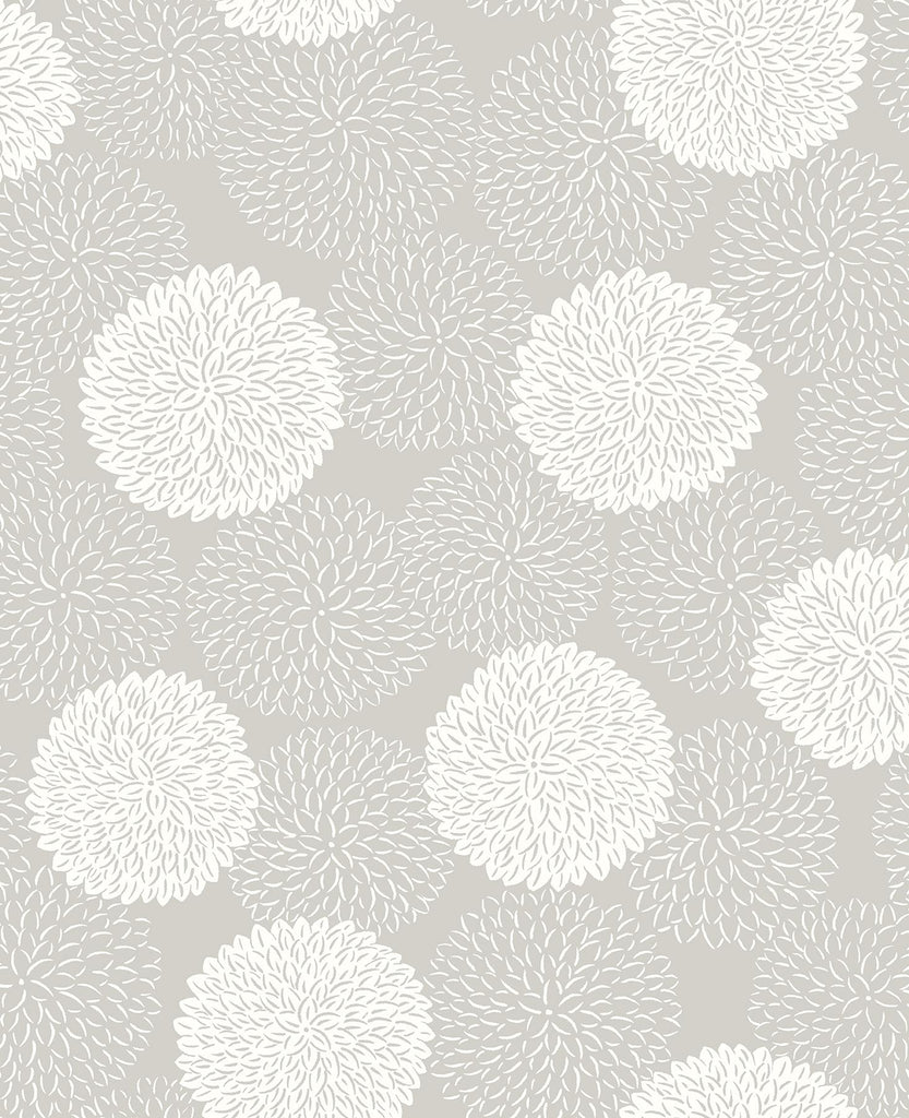 A-Street Prints Blithe Floral Taupe Wallpaper