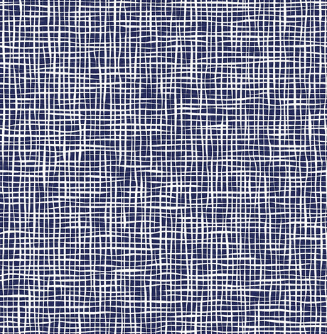 A-Street Prints Shanti Blue Grid Wallpaper