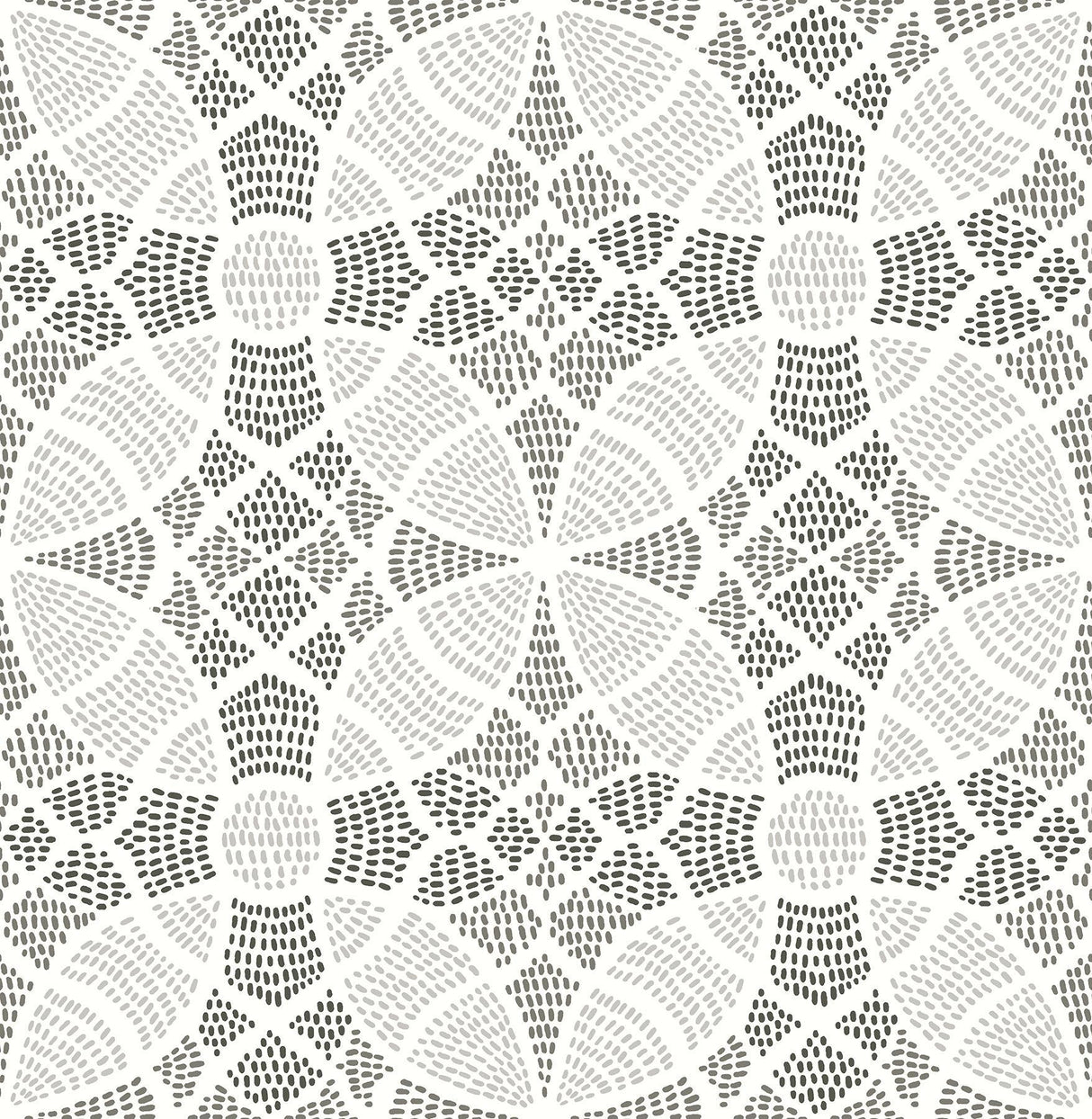 A-Street Prints Zazen Grey Geometric Wallpaper