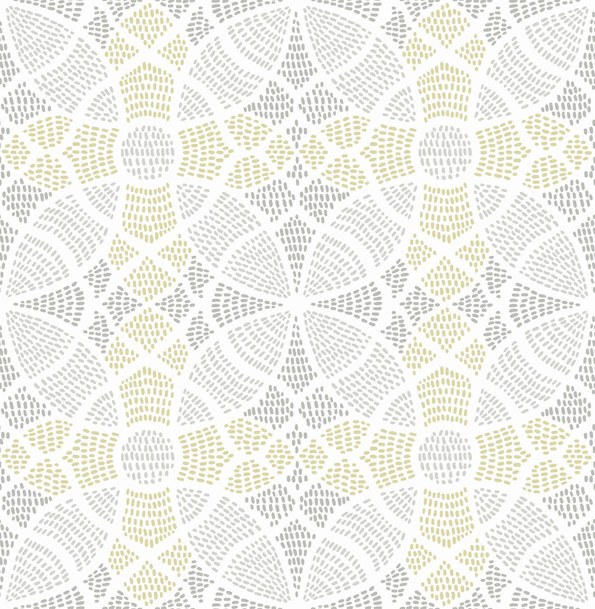 A-Street Prints Zazen Yellow Geometric Wallpaper
