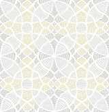 A-Street Prints Zazen Yellow Geometric Wallpaper
