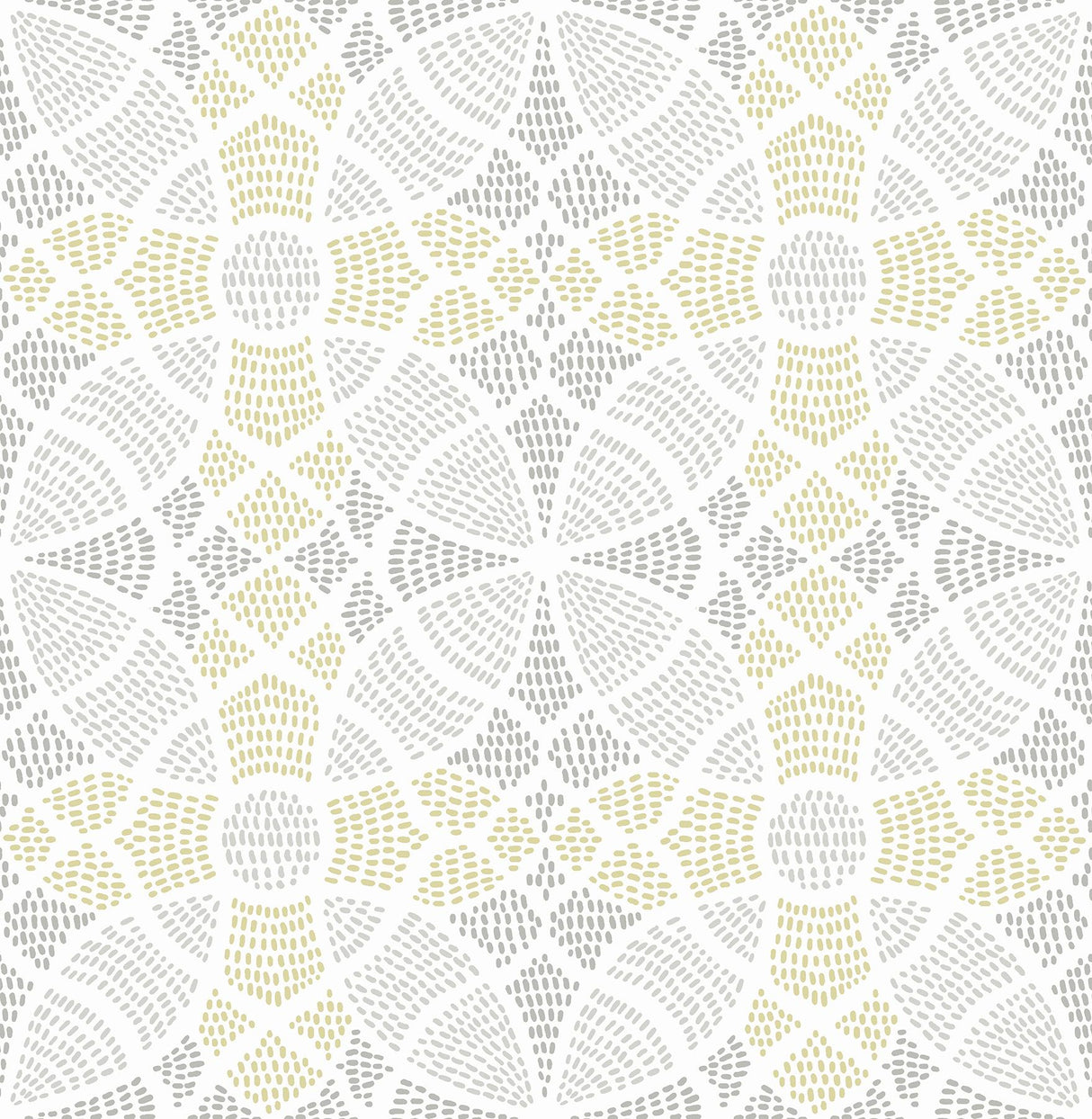A-Street Prints Zazen Geometric Yellow Wallpaper