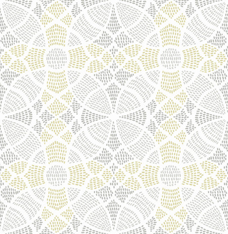 A-Street Prints Zazen Geometric Yellow Wallpaper