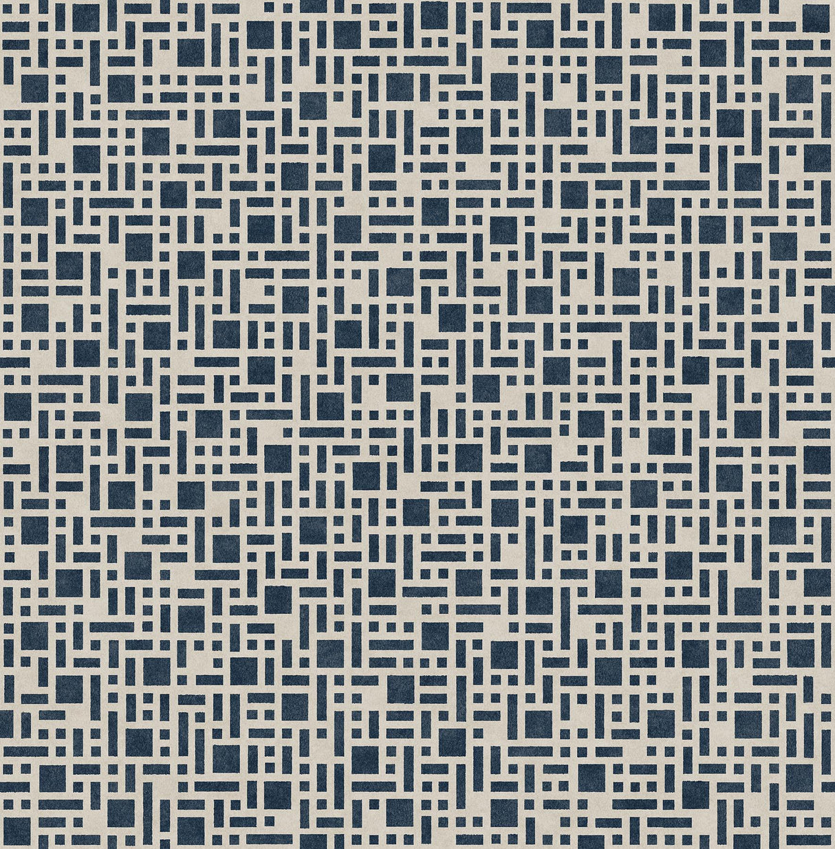 A-Street Prints Bento Geometric Indigo Wallpaper