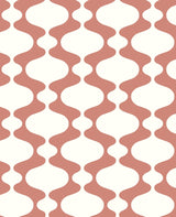 A-Street Prints Ashbury Retro Coral Wallpaper
