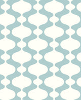 A-Street Prints Ashbury Turquoise Retro Wallpaper